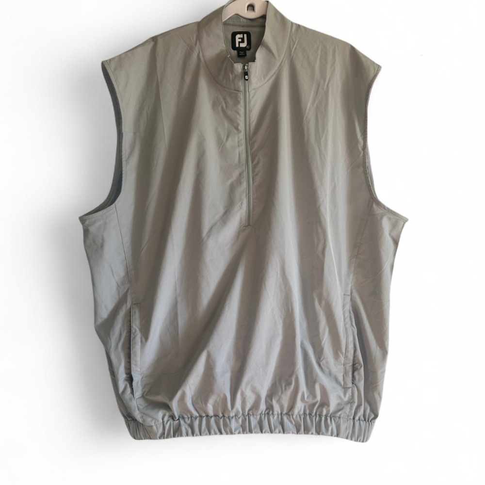 FootJoy Men's Grey Half-Zip Windshirt Vest Size XL